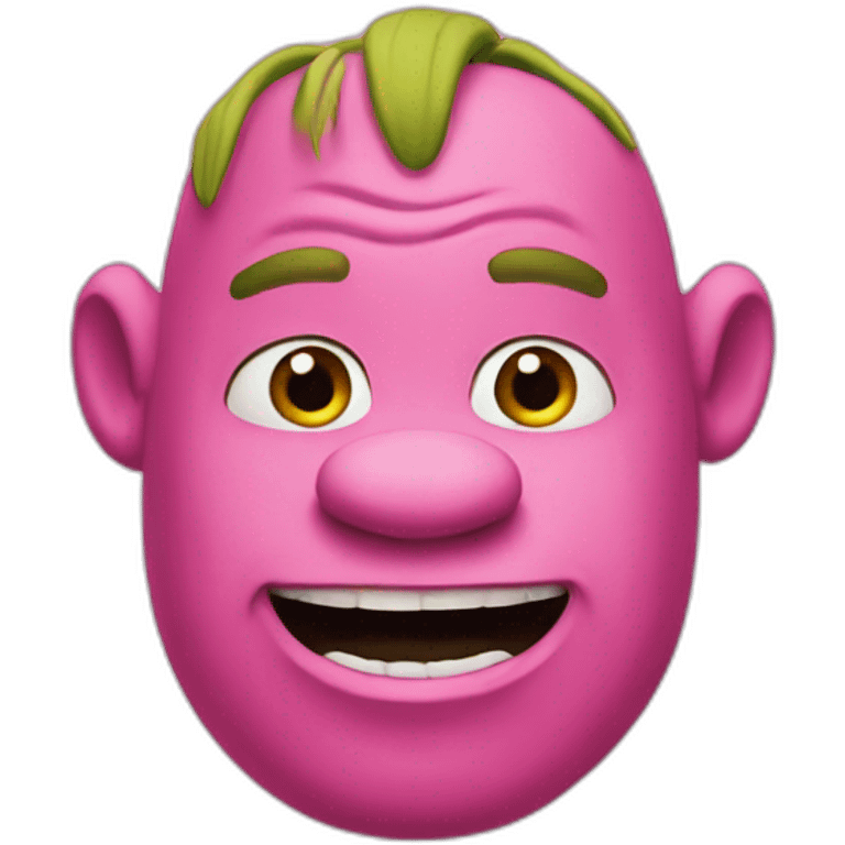 Pink shrek emoji