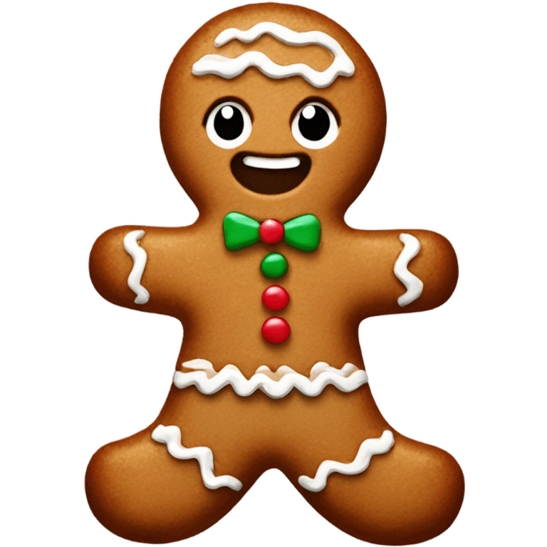 Gingerbread man emoji