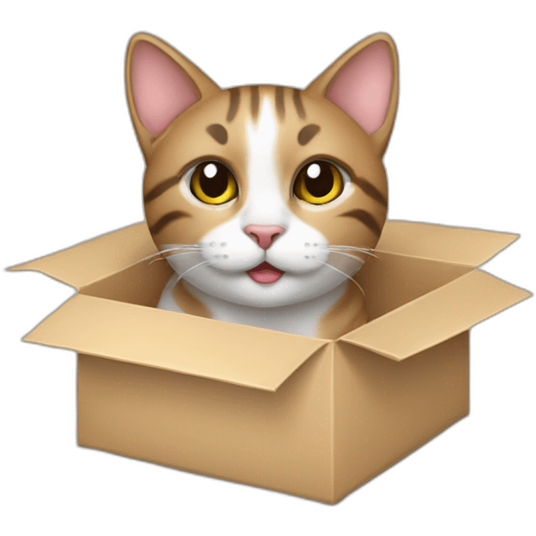 cat gift box emoji