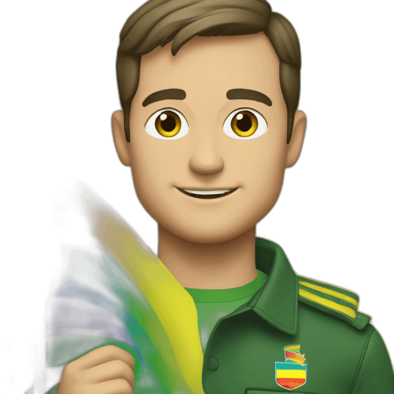 zelensky holding pride flag emoji