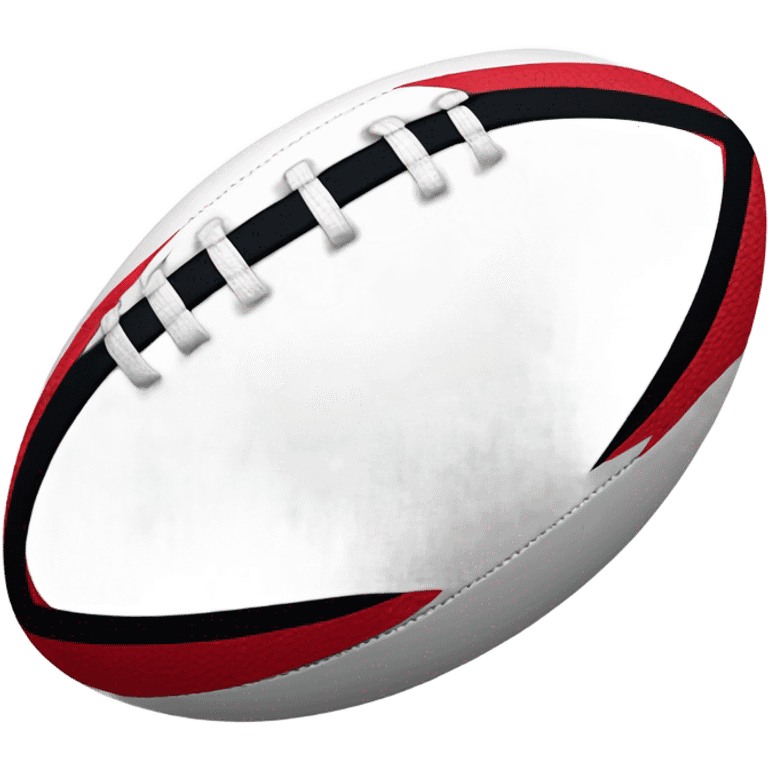 white rugby ball emoji