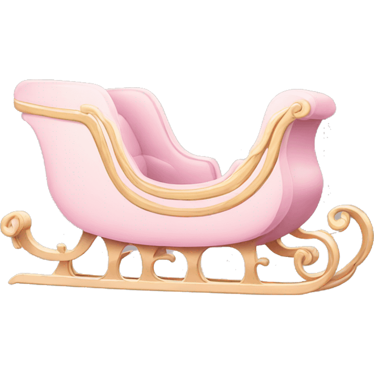 light pink sleigh emoji