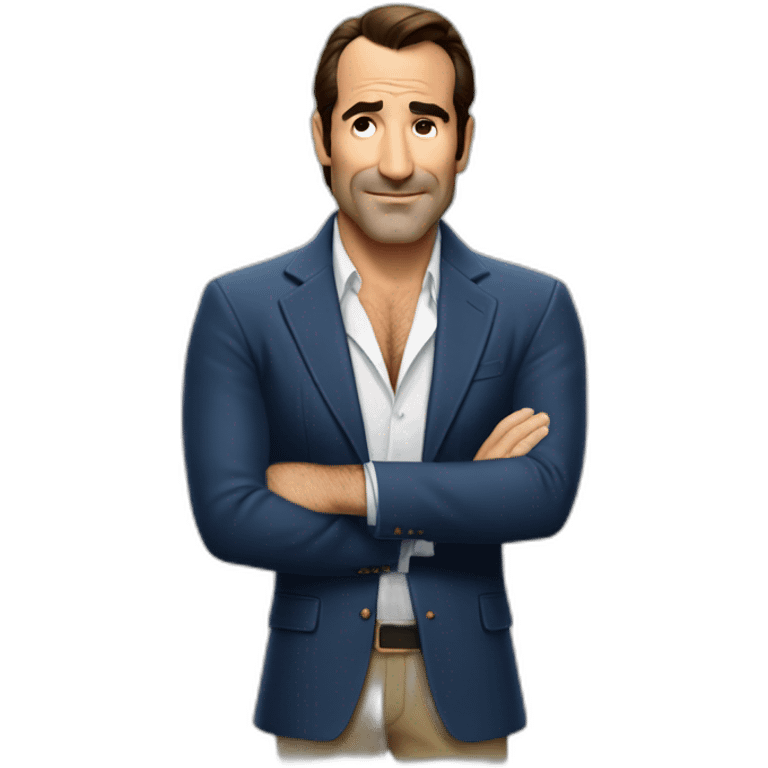 Jean Dujardin dans le daim emoji