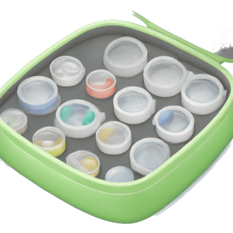 contact lens storage case emoji