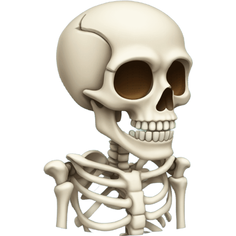 A skeleton emoji