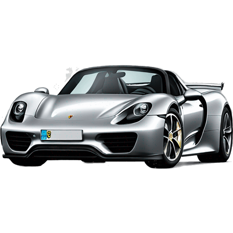 grey porsche 918 spyder  emoji