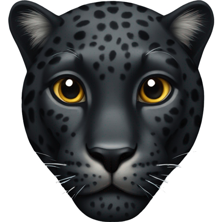 Black leopard emoji