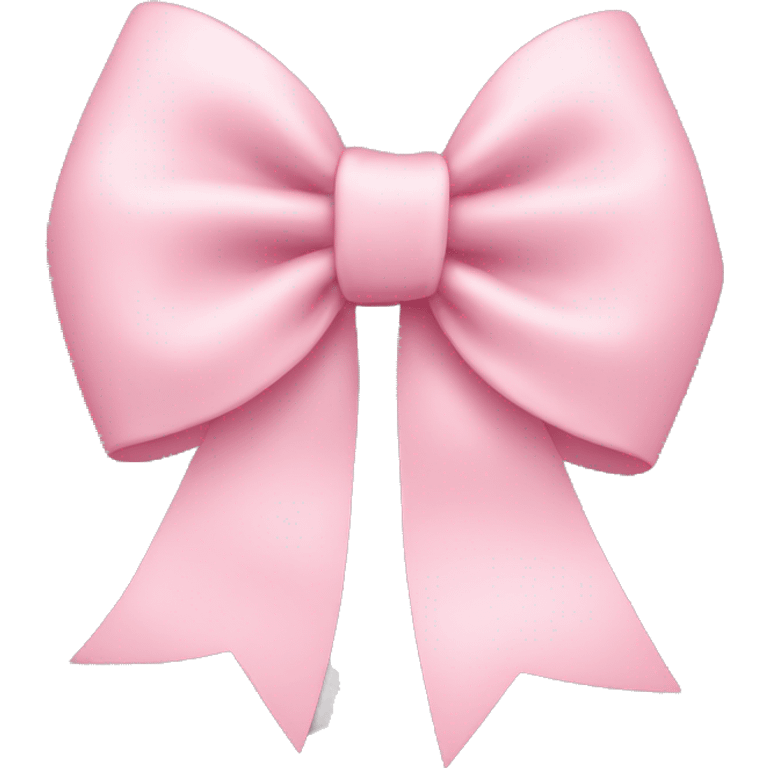 light pink bow on light pink bow emoji