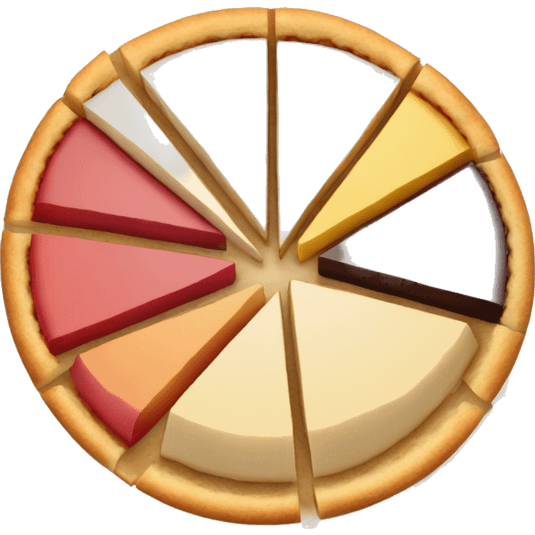 Pie chart divided into 3 pieces emoji