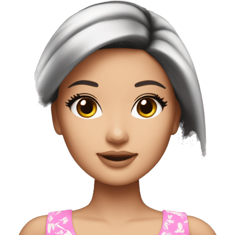 Beautiful Barbie asian emoji