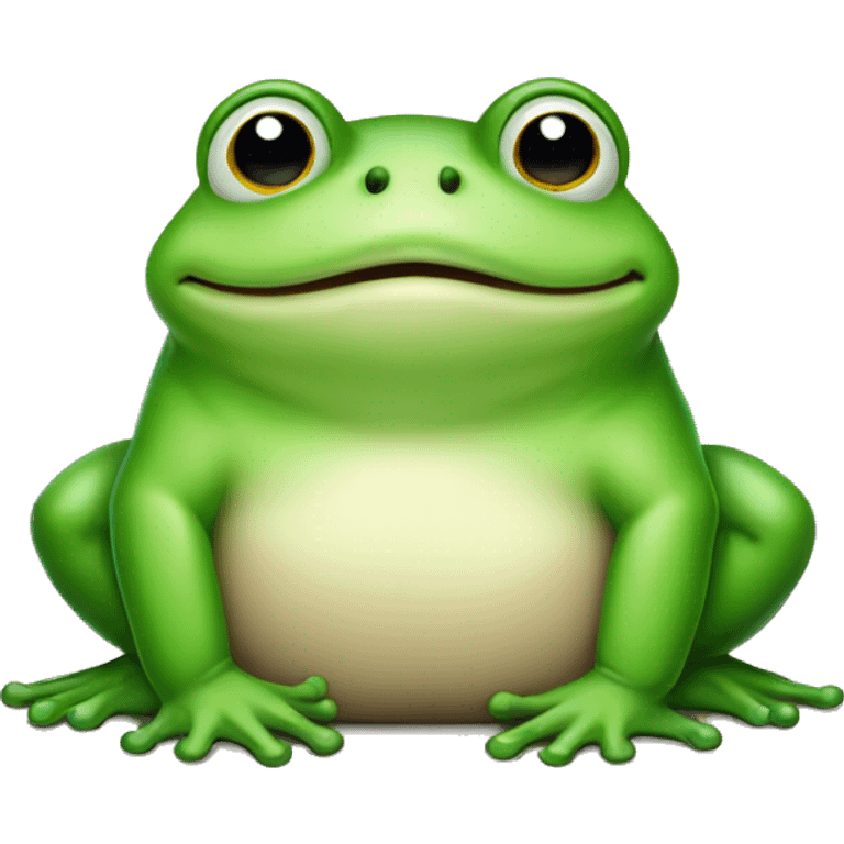 Chubby frog emoji