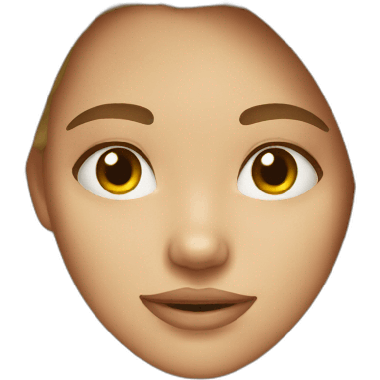 Girl with pimple on forehead emoji