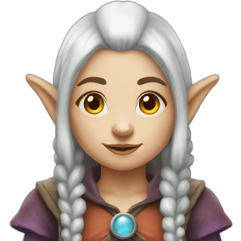 Mystical female gnome emoji