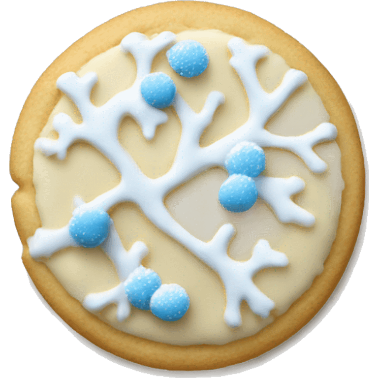 Winter sugar cookie emoji