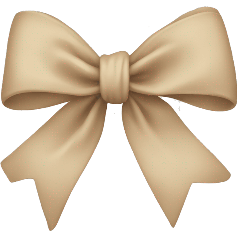 Beige bow emoji