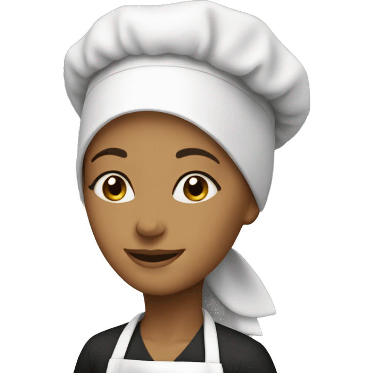 woman, hijab, chef hat emoji