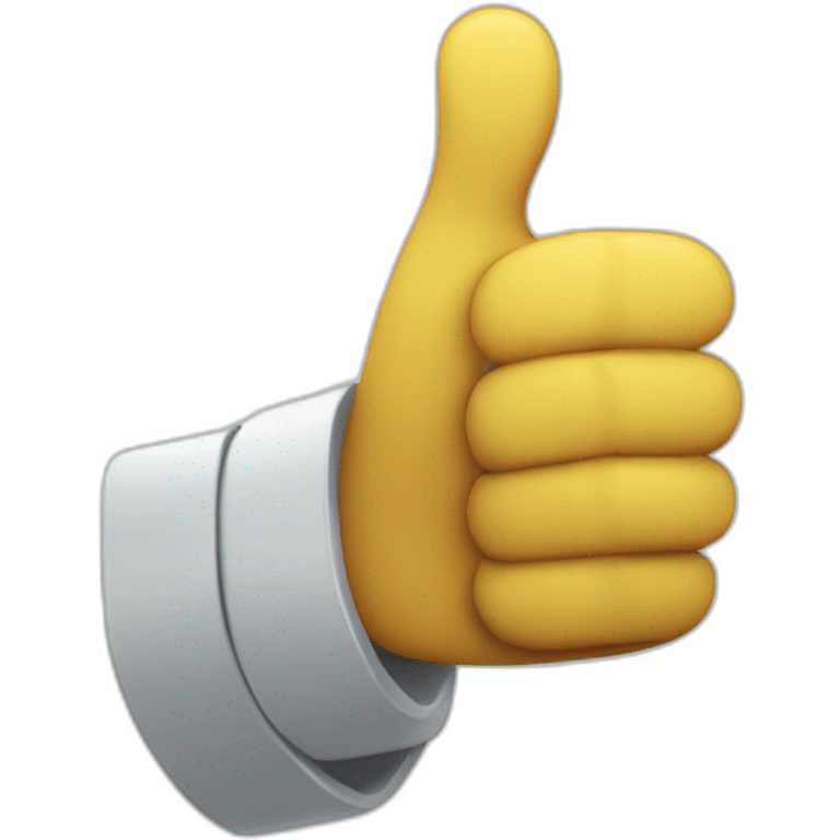 thumbs up by robot emoji