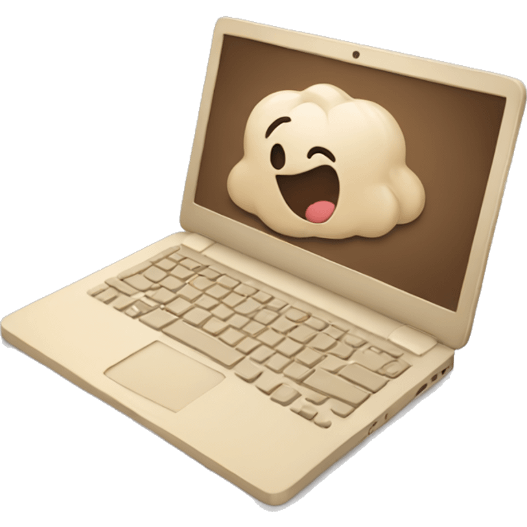 Beige laptop  emoji