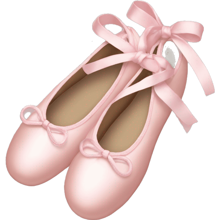 Pale pink ballet shoes emoji