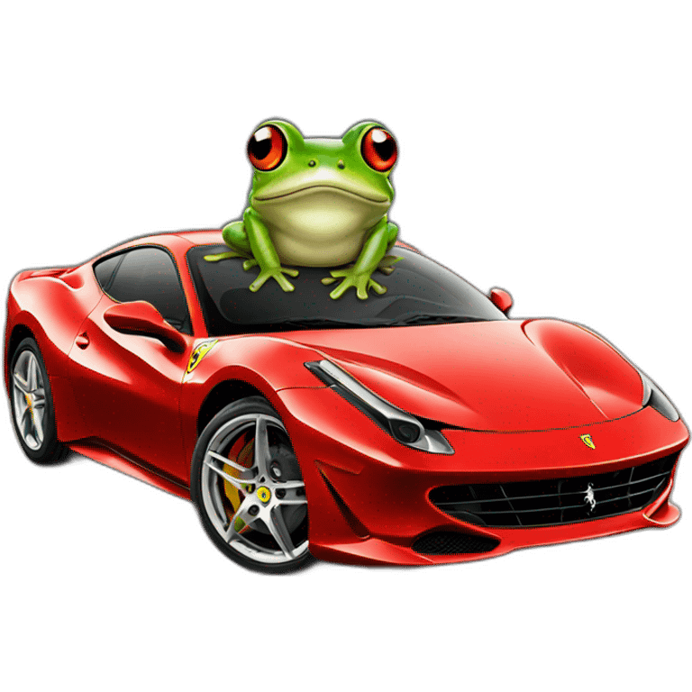 frog with ferrari  emoji