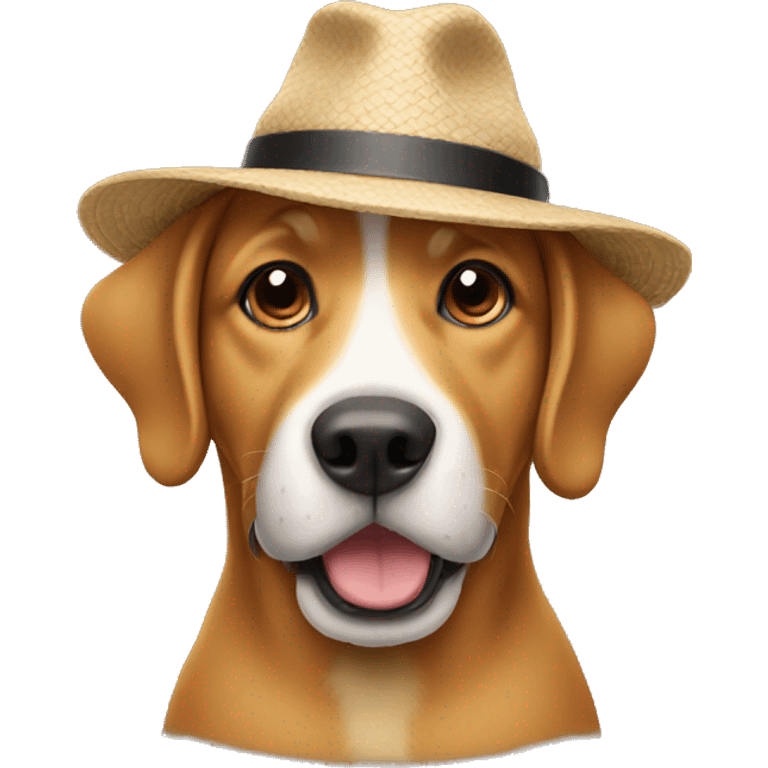 Dog wearing hat  emoji