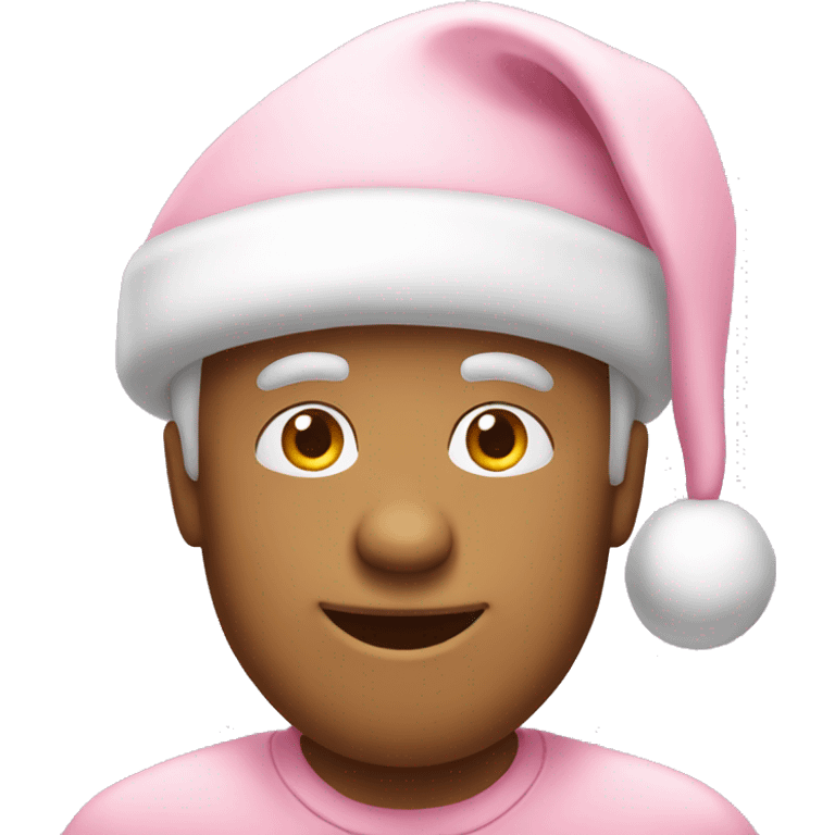 light pink santa hat emoji