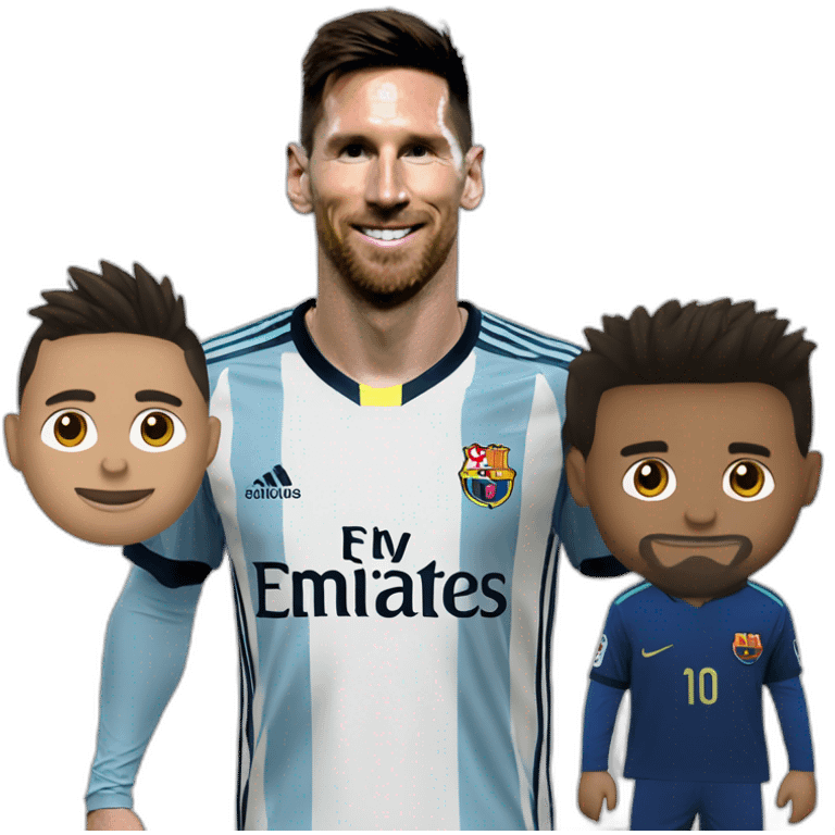 Messi au dessus de ronaldo emoji