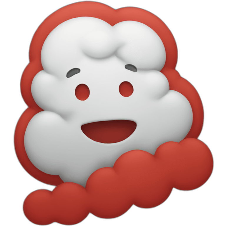 Red cloud emoji