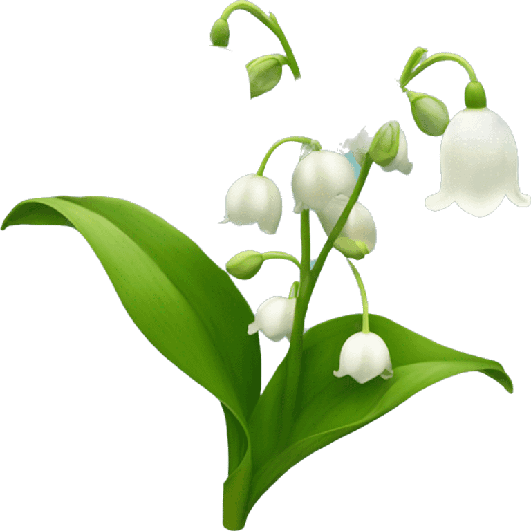 Lilly of the valley flower intertwined with a poppy flower emoji