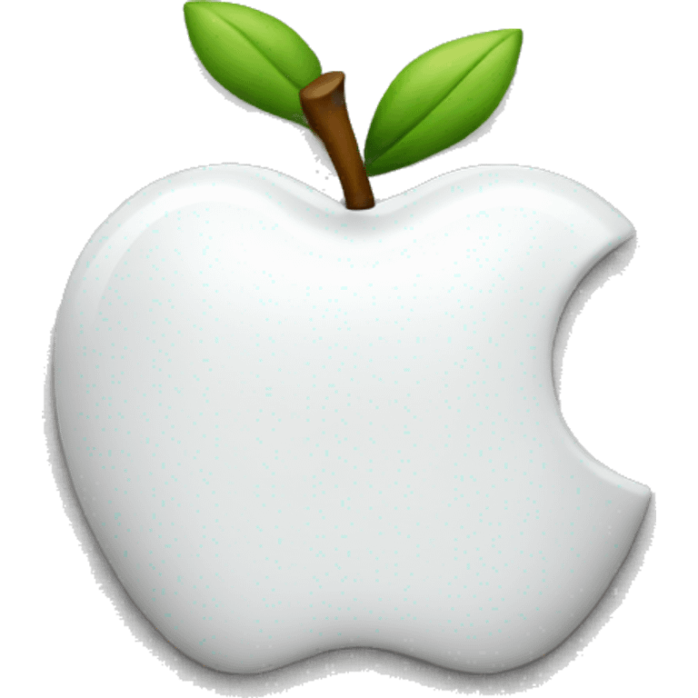 White apple logo emoji