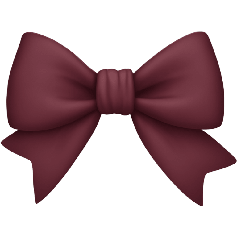 burgundy bow emoji