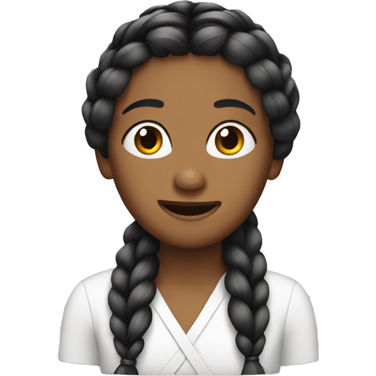 Hair braiding emoji