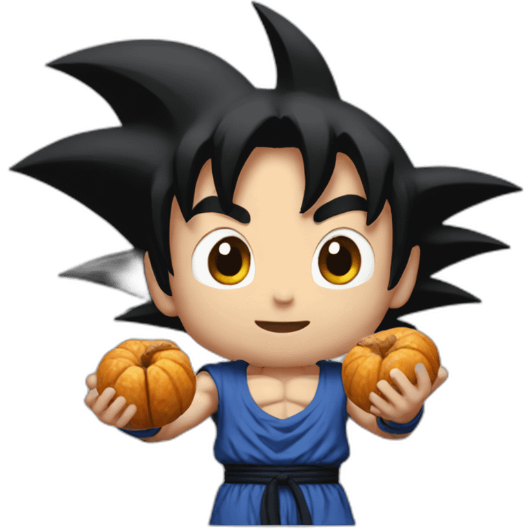 goku holding nuts emoji