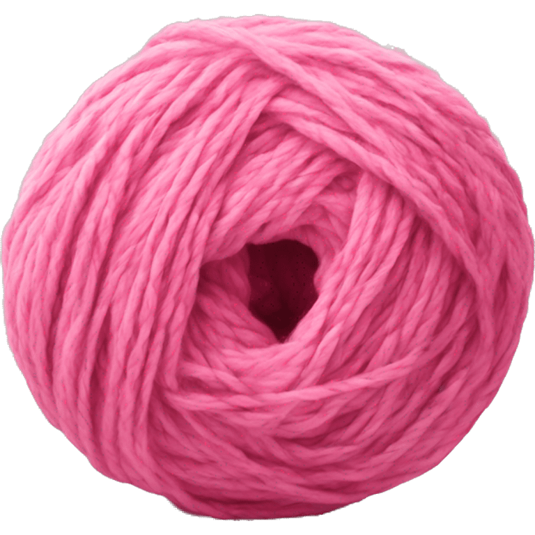 Pink yarn skein emoji