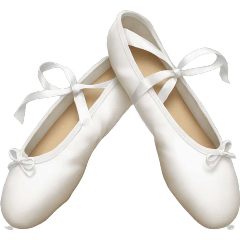 white ballet slippers emoji