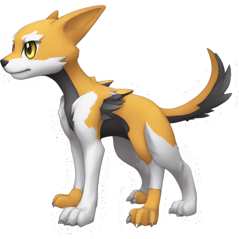 cute cool edgy beautiful m Digimon-Fakemon-animal full body emoji