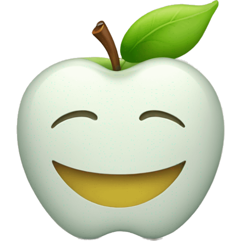 apple cartoon smile emoji