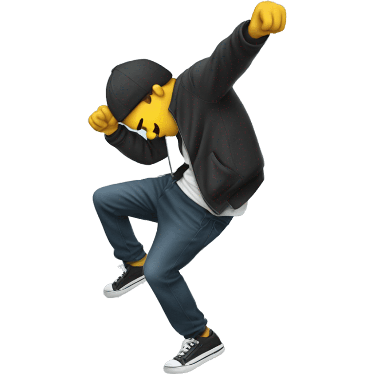 Person dabbing emoji