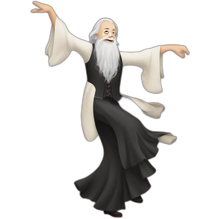 Dumbledore qui danse le flamenco emoji