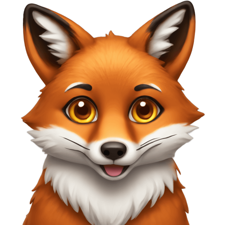 Fox with heart eyes emoji