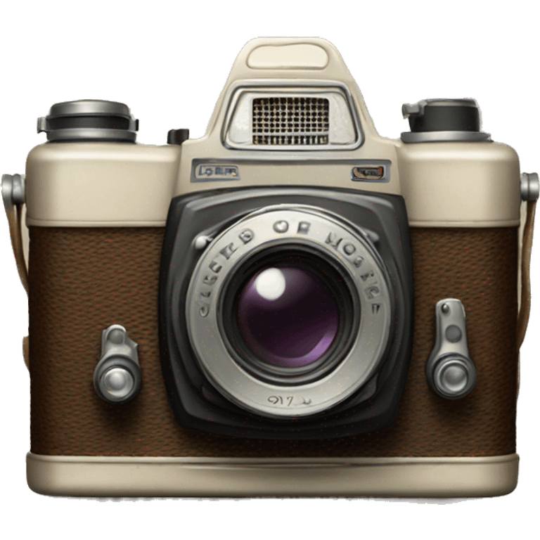 A vintage old camera  emoji