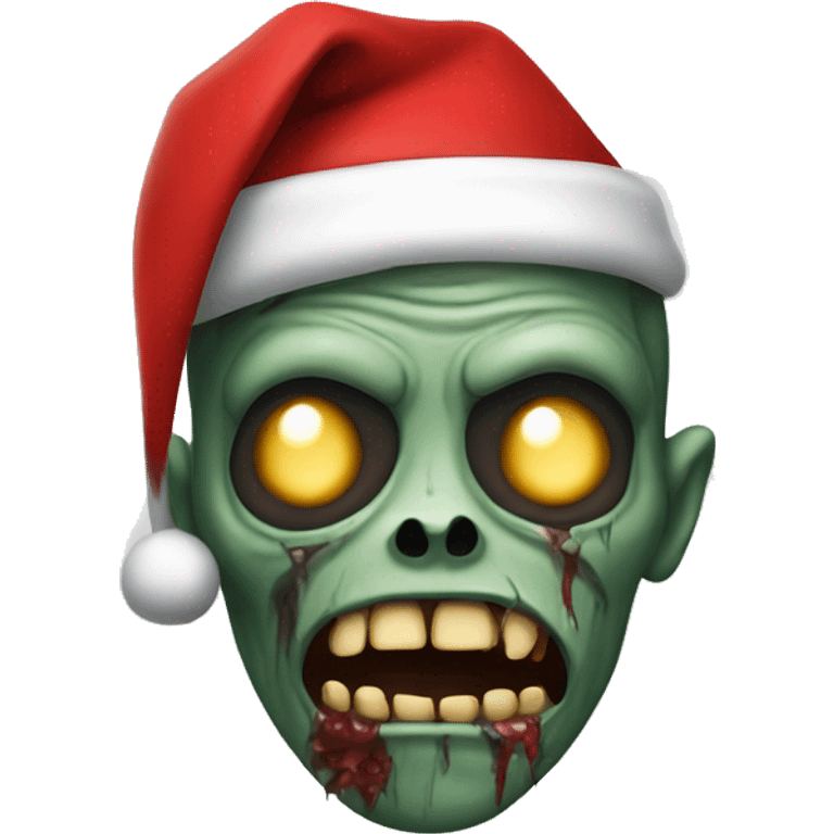 Zombie with Santa hat emoji