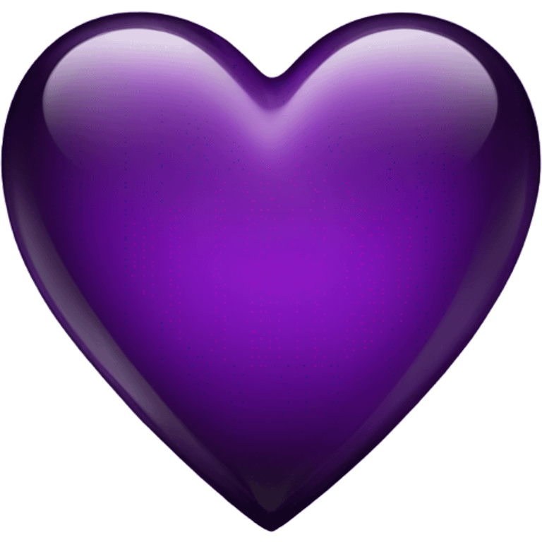 glass dark purple heart  emoji