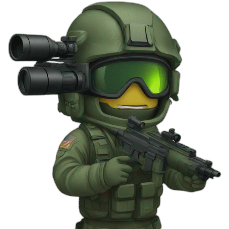 Ground panoramic night vision gear emoji