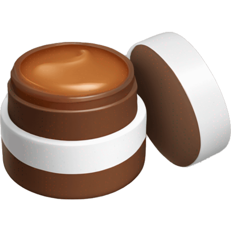 Brown lip balm emoji