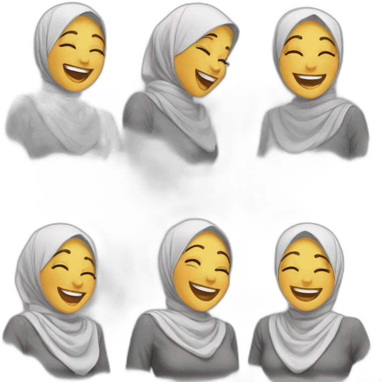 Hijabi-laughing emoji