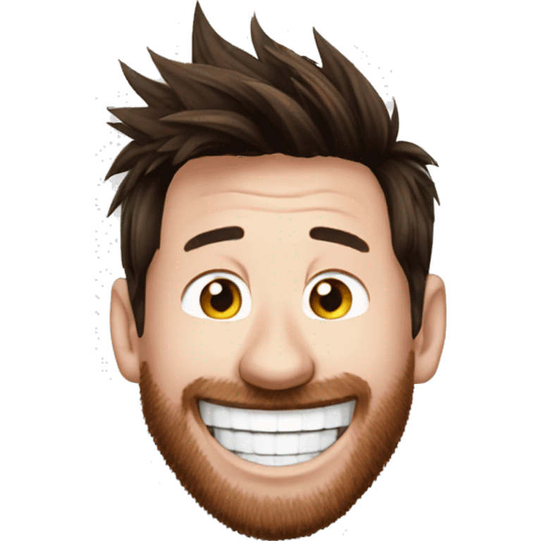 Lionel Messi laughing  emoji