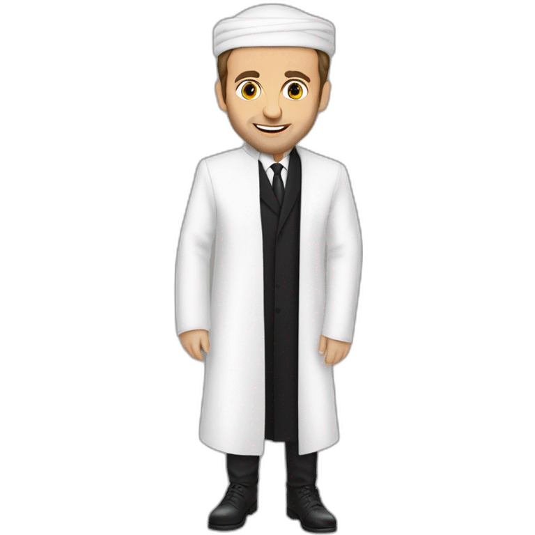 Emmanuel Macron en vêtements arabes  emoji