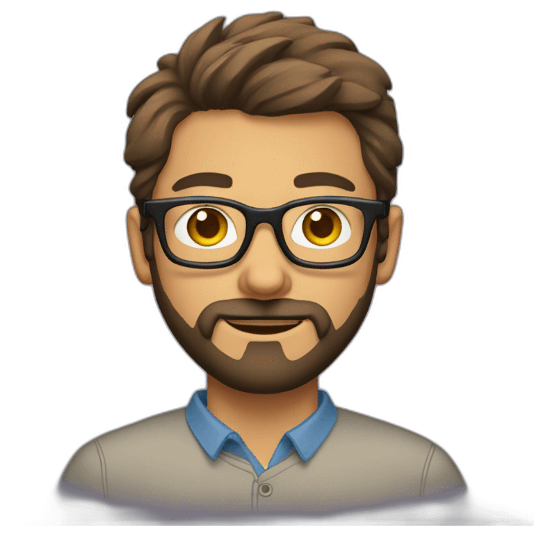 it guy with specs and beard emoji