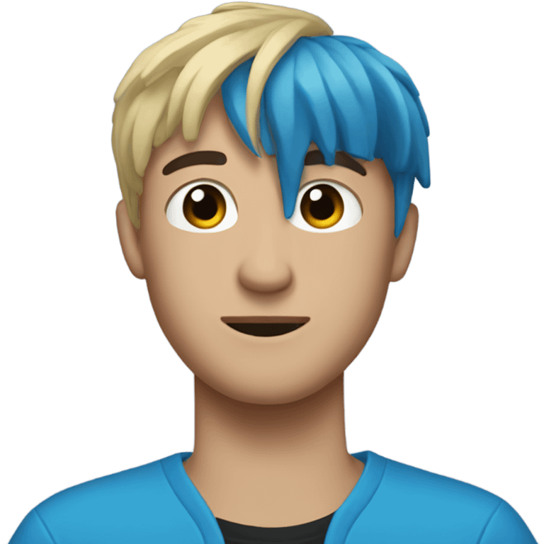 blue tiktok emoji